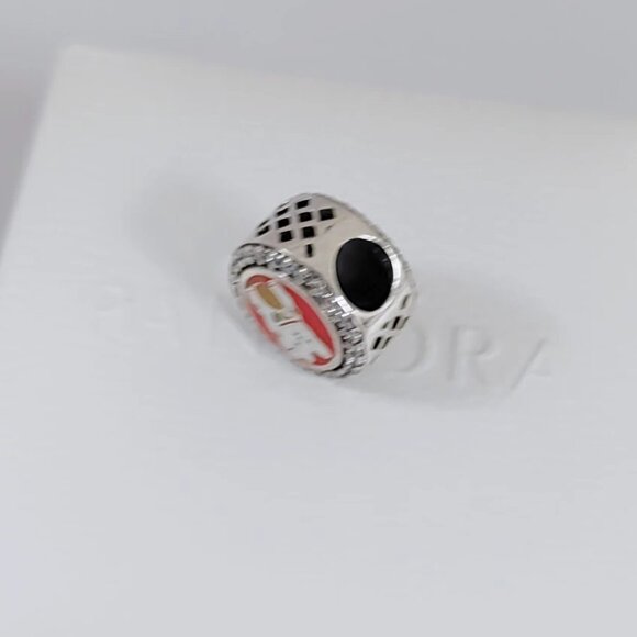 Pandora Lucky Cat Wealth Bead Double-sided Charm S925 Silver Bracelet Pendant - Picture 3 of 5
